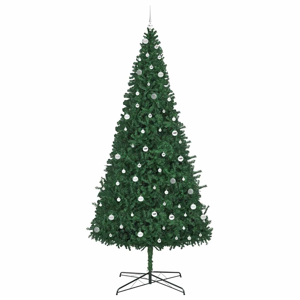 Christmas Tree with Decorative String Lights Green 400 cm PVC
